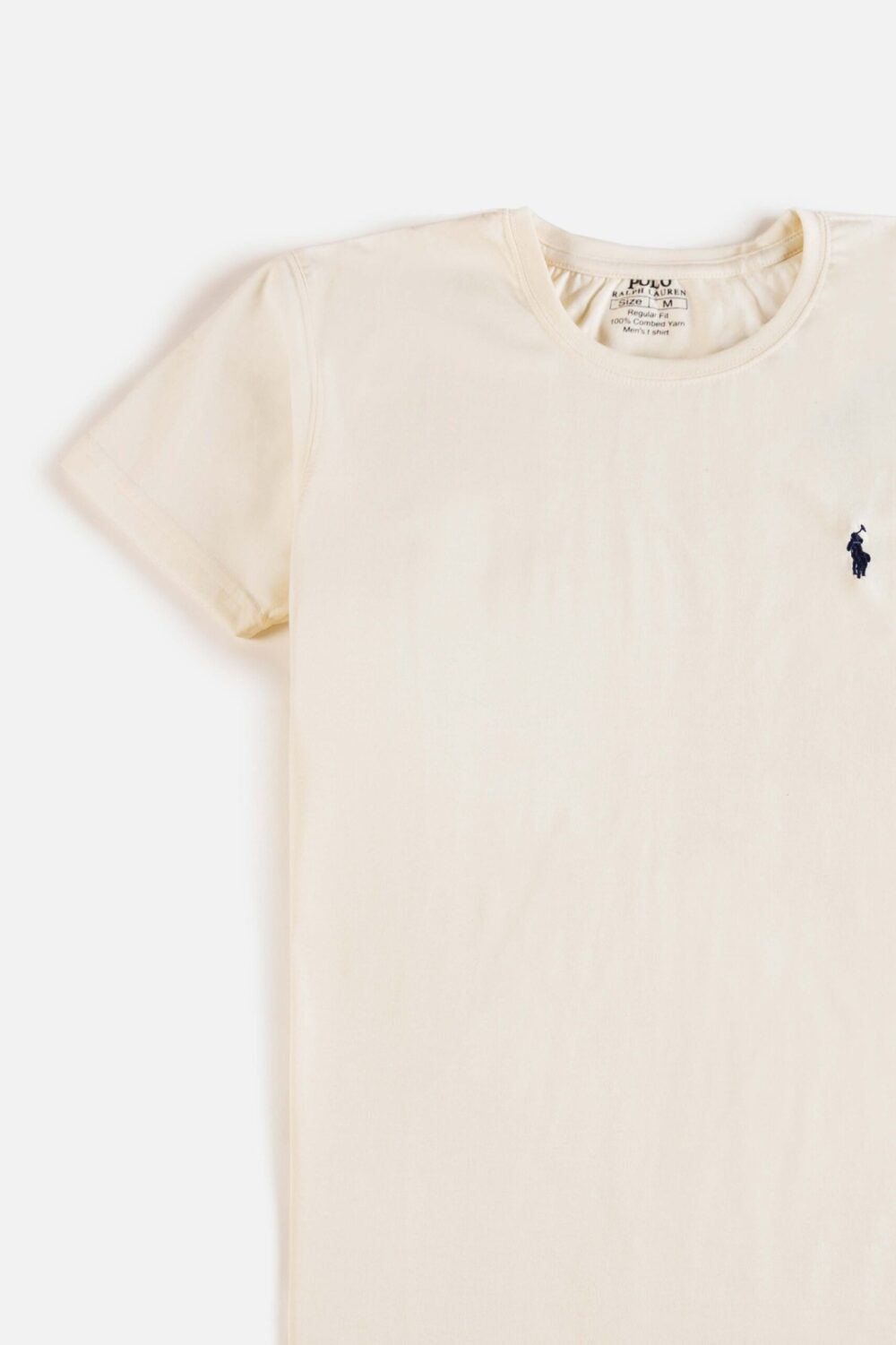 RL Premium Cotton T Shirt – Ivory