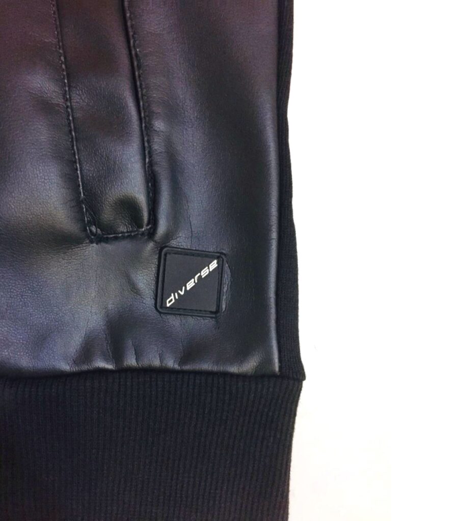Diverse Original – Black Leather Bomber Jacket