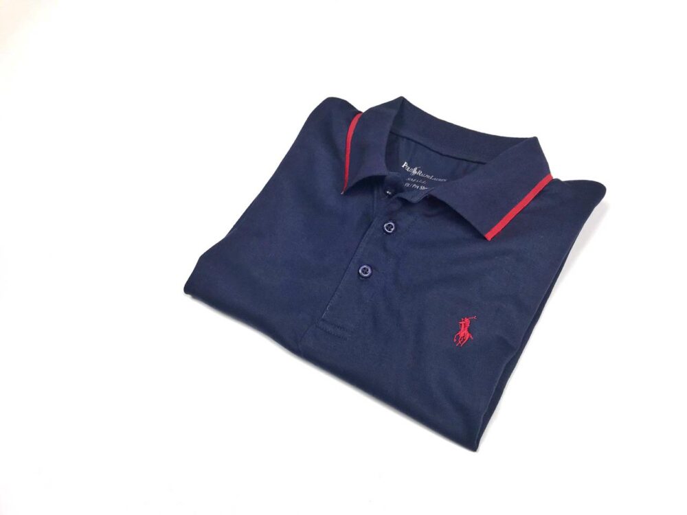 RL Premium Polo Shirt – Navy Blue with Red Pony