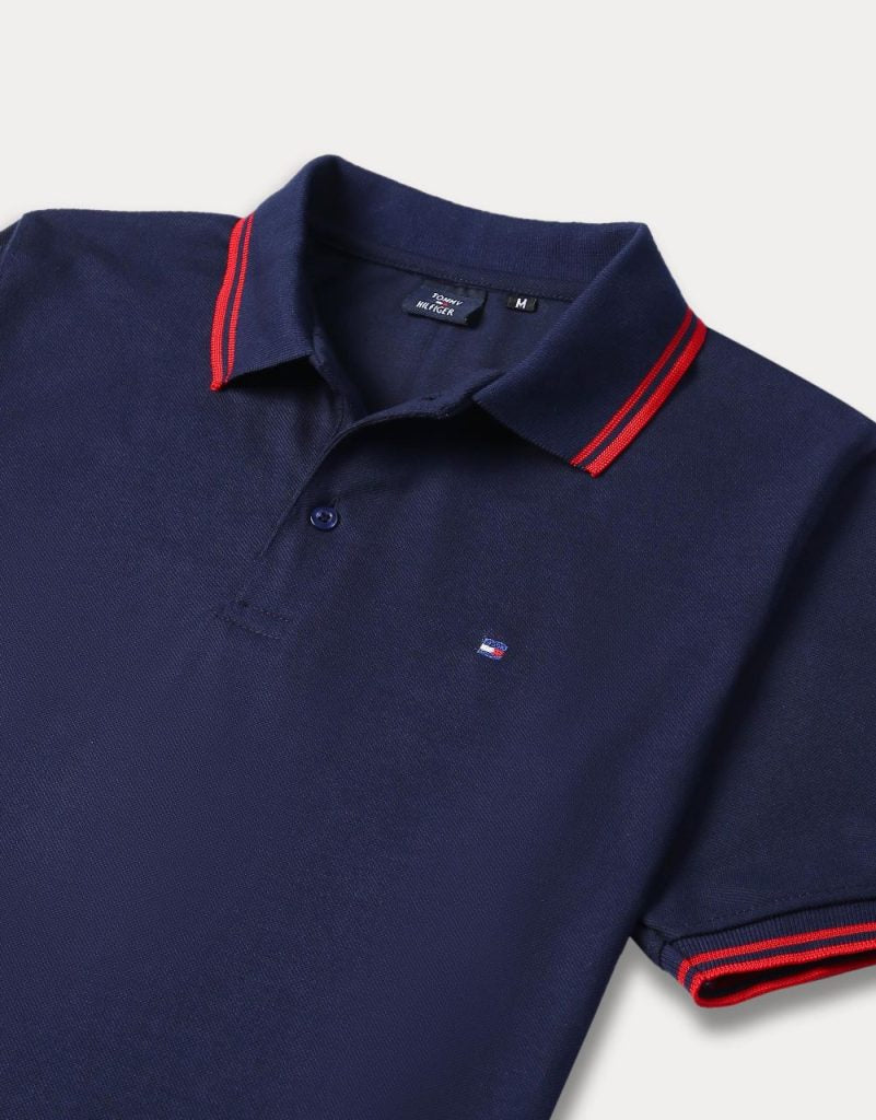 Tommy Tipping Pique Polo Shirt – Royal Blue