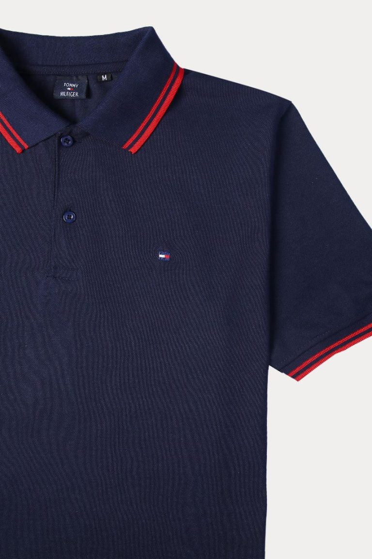 Tommy Tipping Pique Polo Shirt – Royal Blue