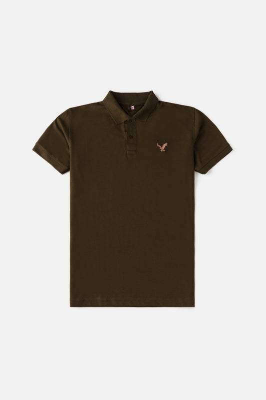 AE Imported Pique Polo shirt – Brown